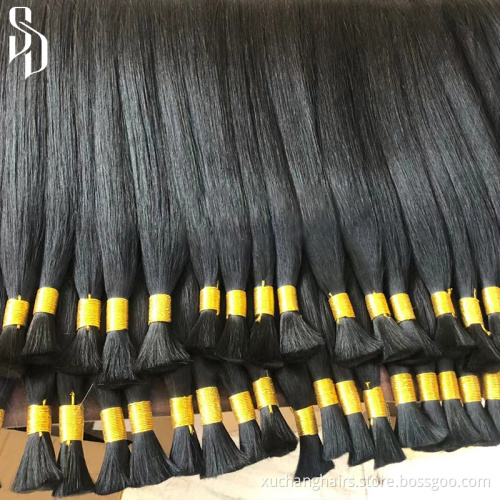 Remy Brazilian Blonde Hair Weave Bundle Virgin Straight 613 Human Braiding Hair Bulk Extensions